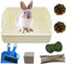 12Pcs Rabbit Litter Box for Cage, Bunny Potty Trainer Corner Guinea Pig