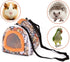 KAMEIOU Travel Carrier for Small Animals, Hedgehog, Hamster, Guinea Pig Pouch Bag with Detachable Strap