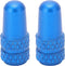 RiToEasysports 2Pcs Aluminium Alloy Bike Valve Stem Accessories for Mountain Bike, Road Bike (Light Blue) and Spare