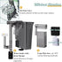5W Hang on Aquarium Filter, Ultra Quiet 124 GPH with Filter Sponge and Activated Carbon for 4-20 Gallon