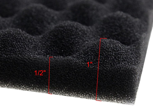 AQUANEAT Aquarium Bio Sponge Foam Filter Media Pad - Cut-to-fit for Fish Tank Sump Pond, 17" x 11" x 1/2"
