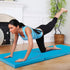 6 2 2 Inches GYMAX Folding Gymnastics Mat, FT x FT x Exercise Mat w/Carrying Handles, Waterproof PU Leather, Hook