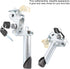 VBESTLIFE Electric Bike Seat Post, Foldable Metal Seatpost with Anti Theft Key Internal Lock for Bike Accessory