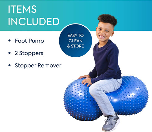 36 20, 350lbs BouncyBand Peanut Shaped Stability Ball x Holds up to Improve Balance and Focus with the Sensory Play