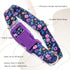 Dog Collar with Purple Flowers Patterns, Adjustable Soft Durable for XS Small Medium Large Dogs (Purple Flowers, XS)