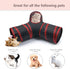 Bigladious 3 Way Cat Tunnel Collapsible Fun Pet Play Tube Toys for Cats, Kittens, Puppies & Rabbits - Portable Tunnel