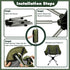 360 2.7LB 305LBS Swivel Folding Chair, Compact Portable Camping Chairs for Outdoor Travel Hunting Hiking Fishing