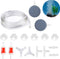 Transparent Airline Tubing Aquarium Air Pump Accessories Kit with Check Valves, Air Stones, Suction Cups & Connectors