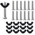 12 Pcs M6 Pet Carrier Fasteners, Stainless Steel Replacement Bolts for Plastic Pet Carrier Hardware Kit
