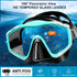 Snorkel Mask Adult, Dry Snorkel Set, Panoramic Wide View Swim Mask for Lap Swimming and Diving