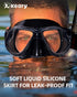 Keary Swimming Goggles, Snorkel Diving Mask for Adult Men Women Youth, Anti-Fog 180° Clear View Swim Goggles with Nose