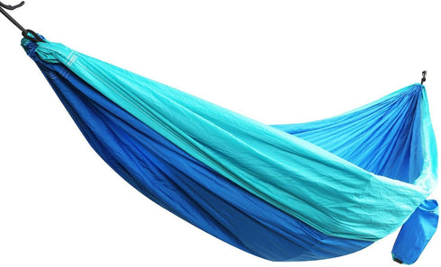 PORTAL Double Camping Hammock Lightweight Portable Nylon Hammock with Straps and Carabiners by PORTAL