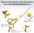 4 1 Dog Grooming Scissors,Chunkers Shears and Thinning Shears with Safety Round Tips, Sharp and Comfortable in Dog
