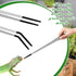 2 Pcs Extra Long Stainless Steel Reptile Feeding Tongs - Rubber Tip Bearded Dragon Aquarium Tweezer Tool (Silver, 18.5