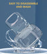 Hamster Sand Bath Container with Cleaning Scoop, Large Sand Bath Box, Perfect for Dwarf and Syrian Hamsters