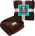 PetAmi Dog Blanket for Small Medium Dogs, Soft Sherpa Plush Reversible Washable, Mini 29x40, Solid Brown