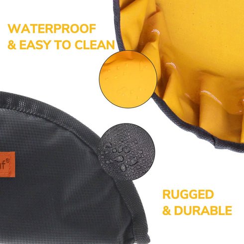 LumoLeaf Collapsible Dog Travel Bowl, 2 Packs Large 68oz/80oz, Lightweight Foldable Water and Food Bowls for Pets.