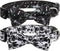 Halloween Dog Bow Tie Collar 2 Pack, Quick Release Spooky Collars for Medium Size Dogs