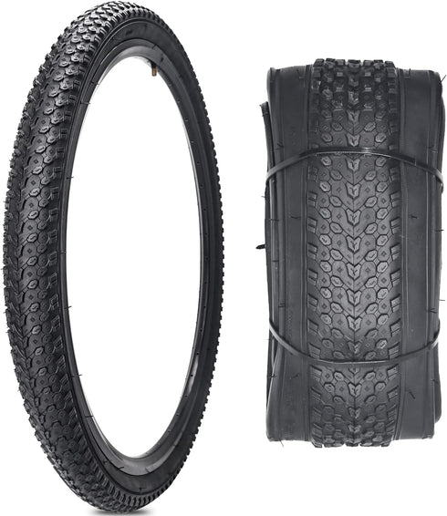 SIMEIQI 24" / 26" Bike Tires, 24 X 2.125 & 26 X 2.125 Replacement Tires or Inner Tubes with AV 32mm Schrader Valve