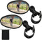 Hestya Bike Mirror, 360 Degree Adjustable Handlebar Mirror, Shockproof Acrylic Convex