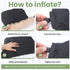 AIIQFSMART Backpacking, 210T Inflatable Stadium Seat Cushion | Self-Inflating Memory Foam Portable Pad for Airplane