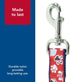 Coastal Pet Ribbon Dog Leash, Durable Fade-Resistant Nylon Material, Red with Paws, 1" x 6'