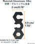 NACETURE Aluminum Alloy Rope Tensioner, Camping Tent Guyline Cord Adjuster for Hiking, Backpacking