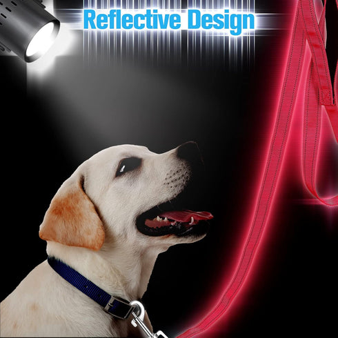 6 Pieces Double Sided Reflective Dog Leash - Nylon Leashes for Medium and Large Dogs, Heavy Duty Padded Handle