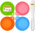Lydia's Deal 4 Pack Universal Pet Food Can Covers, Silicone Lids for Dog and Cat Cans, Multicolor