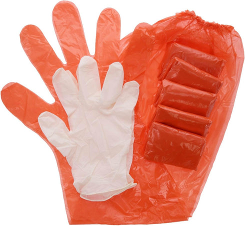 Hunters Specialties Field Dressing Gloves Combo Pack - 6 Pairs Short Latex Gloves & 6 Pairs Shoulder-Length Poly Gloves