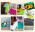 PVC Pet Dog Cat Puppy Kitten Dish Bowl Feeding Placemat, Non-Slip Paw Shape Cat Litter Mat, Rose Small