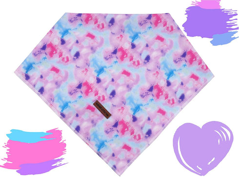 Elegant Little Tail Bandana for Small, Medium, Large Dogs, Adjustable Comfortable Bibs Scarf