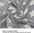 1 Pack 3 Puppy Blankets, Super Soft Warm Sleep Mat with Grey Star Cute Print, Fluffy Fleece Pet Blanket (Small, 23"x15")