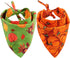 2 Pack Thanksgiving Dog Bandana Reversible Triangle Bibs for Dogs, Cats, and Pets
