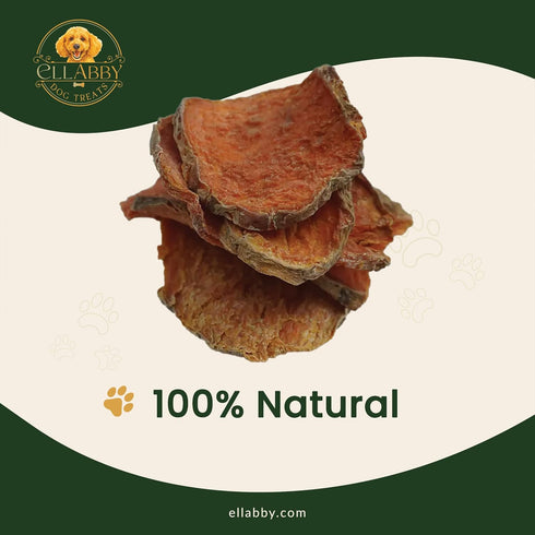 Ellabby Dog Treats 100% (16 oz) Ellabby Sweet Potato Dog Treats Natural Dehydrated Sweet Potato Chews for Dogs
