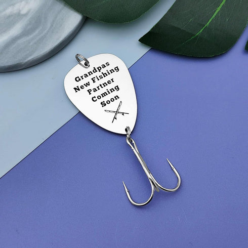 Grandpa to Be Gift Fishing Lure Hook for Grandpa New Grandpa Gift Pregnancy Announcement Gift for Grandfather Promoted