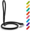 Rolled Leather Dog Leash - 4Ft * 0.5 in for Small Medium Large Dogs, Heavy Duty for Outdoor Walking, Running, Training