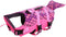 Queenmore Dog Life Jacket, Adjustable Ripstop Shark Safety Vest with High Buoyancy and Durable Rescue Handle, Pink Fish