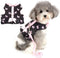 Zunea No Pull Small Dog Girl Harness Dress, Escape Proof Cat Kitten Vest Leash Set for Walking (Black S)