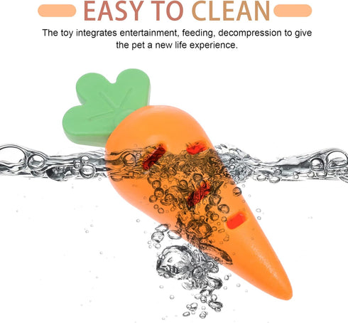 balacoo Food Dispensing Chew Toy for Dogs Interactive Carrot Shape Biting Plaything for Puppies Encourages Chewing