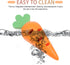 balacoo Food Dispensing Chew Toy for Dogs Interactive Carrot Shape Biting Plaything for Puppies Encourages Chewing