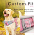 ADVENTUREMORE No Pull Dog Harness for Large Dogs, Reflective Breathable Vest with Easy Control Front Clip, Pink