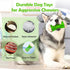 Dog Toys for Aggressive Chewers Indestructible Dog Toys, Dog Chew Toys, Tough Interactive Dog Toys Dog Puzzle Toys Rubber Dog Enrichment Toys for Small/Medium/Large Dogs (Green, M)
