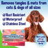 Bodhi Dog Stainless Steel Comb - Metal Grooming Brush for Dogs & Cats, Reduces Shedding