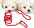 POPETPOP Nylon Dog Slip Training Leash Collar Rope for Pets, Red