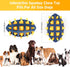 Dog Spiky Toy Ball with Squeaker, Floating Chewing Fetching and Interactive Play (2pc Kit)