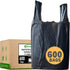 T-shirt Biodegradable Black Plastic Bag (600 ct.) Small Can Liners Thank You