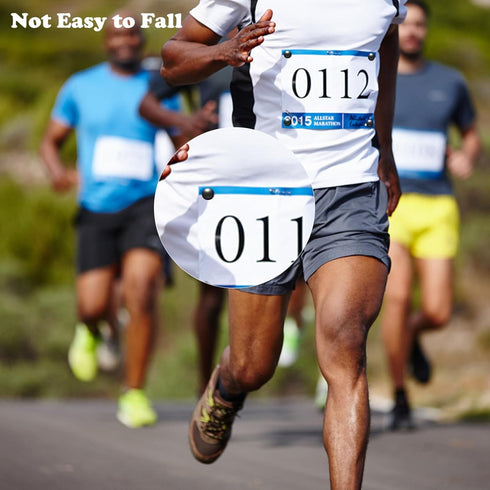 HINGTAI 10Pcs Running Bib Clips Marathon Bib Clips for Runners Bib Fixing Fastener Clip Race Bib Clips Race Number