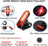 Kids Bike Lights for Night Riding, Rechargeable Headlight and Tail Light Set with 120dB Speaker