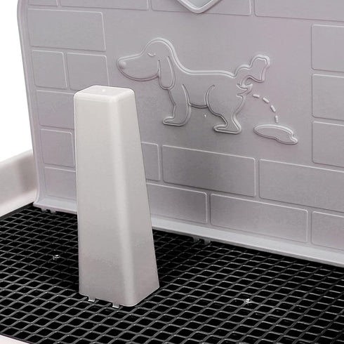 Puppy Dog Potty Tray Pee Pad Holder, Mesh Training Toilet for Small and Medium Dogs, Easy to Clean, Wall for Male Dogs